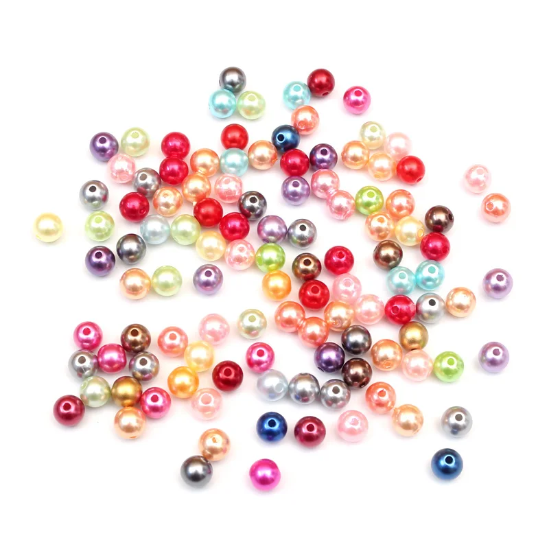 500 шт смешанные круглые жемчужные бусины различных размеров в связи с ювелирными