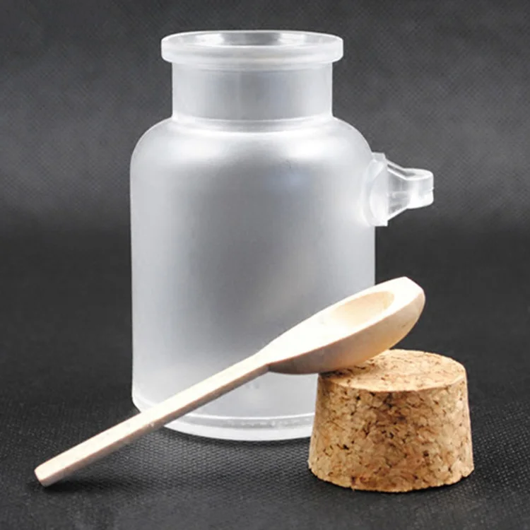 Прозрачная пустая пластиковая соль для ванны семейная бутылка банка с