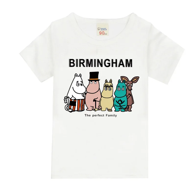 Детская футболка с принтом в виде алфавита Бирмингема детская одежда для