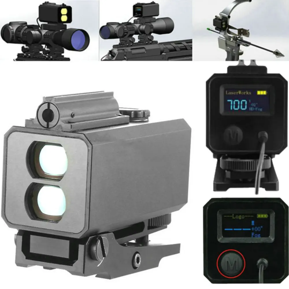 

Mini Laser Infrared Riflescope Rangefinder for Hunting Shooting Distance Angle Speed Measurer Tactical Riflescope Mounted