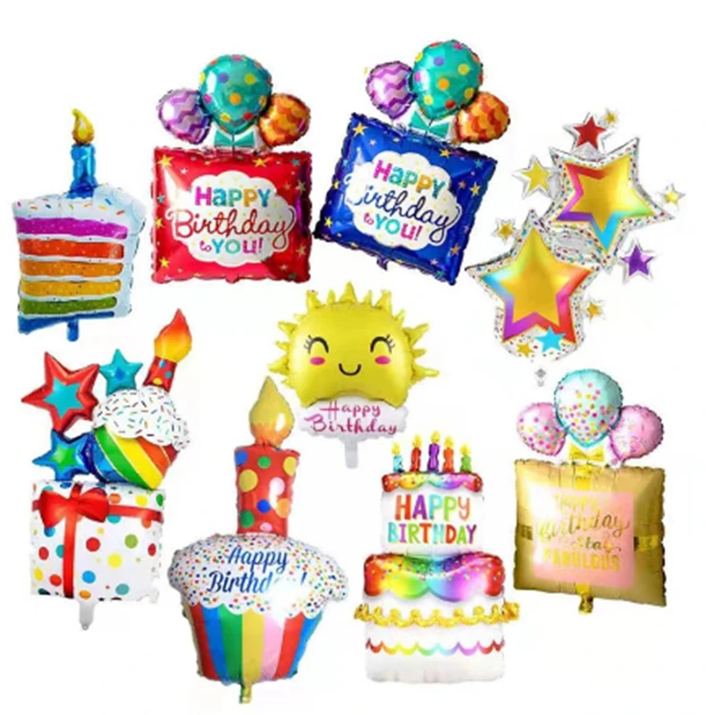 Aluminum Balloon Birthday Party Decoration Toy Cartoon Clown Balloon 1pc