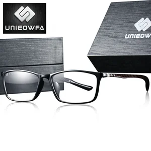 Мужские очки с оптической оправой из углеродного волокна по рецепту, прозрачные очки для близорукости, Корейская полная оправа, Брендовые очки