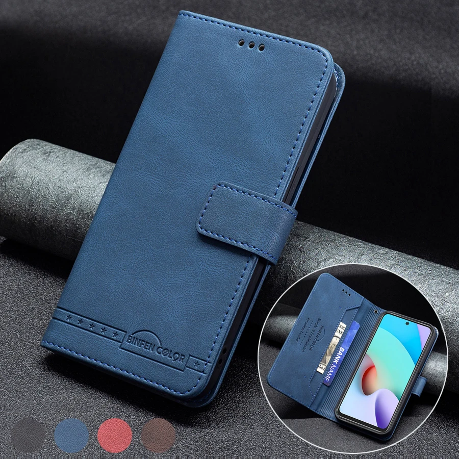

Wallet Leather Anti-theft Brush Case For Xiaomi Redmi 10 9 9A 9C 9T Note10/10S/10T/10 Pro/9 Pro Mi Poco X3 Nfc/F3/M3/C31 11T Pro