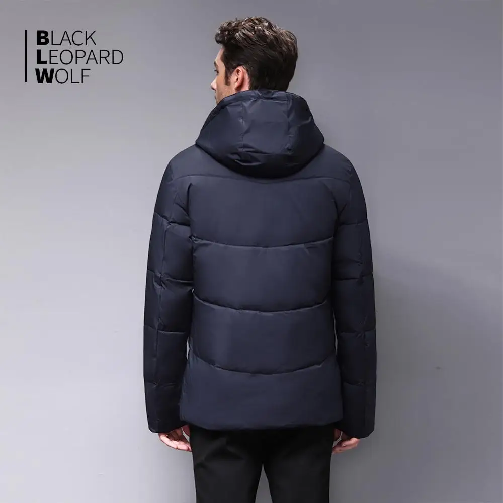 Blackleopardwolf 2019 Зимний мужская пуховик модное пальто парка аляска ветрозащитная верхняя одежда современный