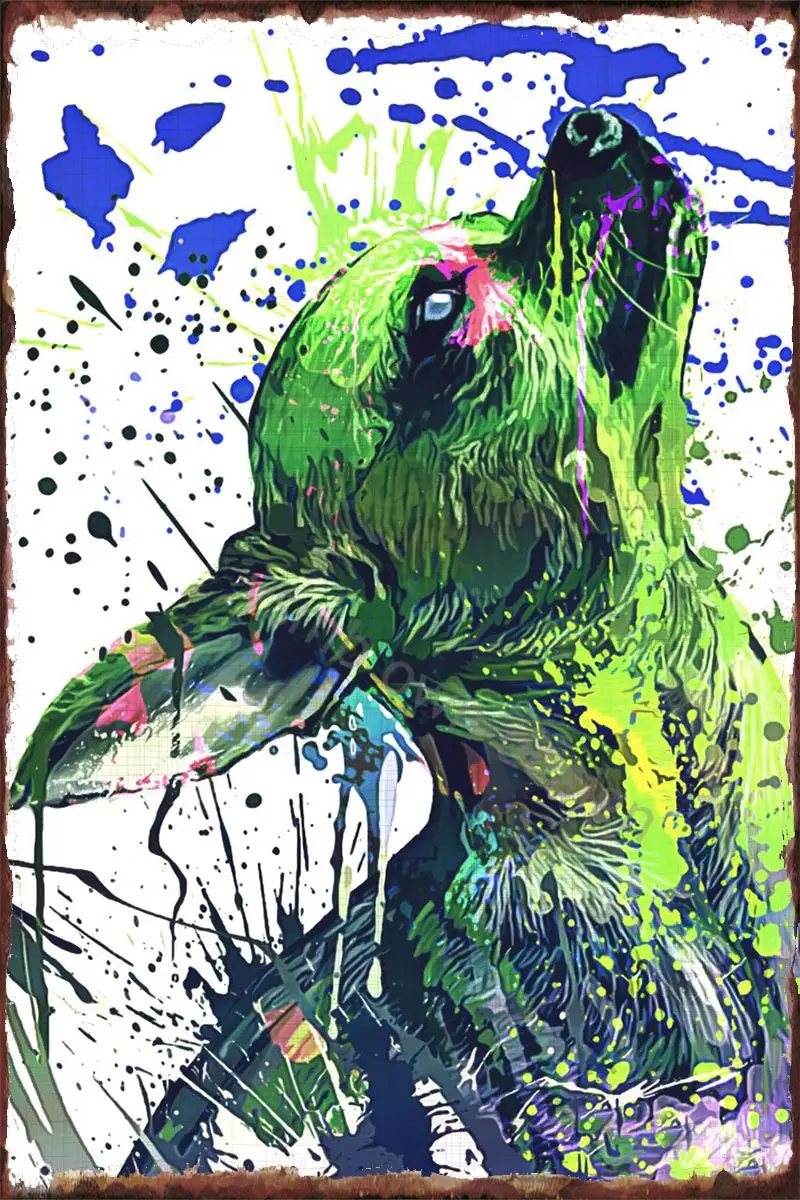 

Винтажный металлический знак чихуахуа, жестяные таблички, Настенный декор, украшение для комнаты в стиле ретро для искусства, мужская пещер...