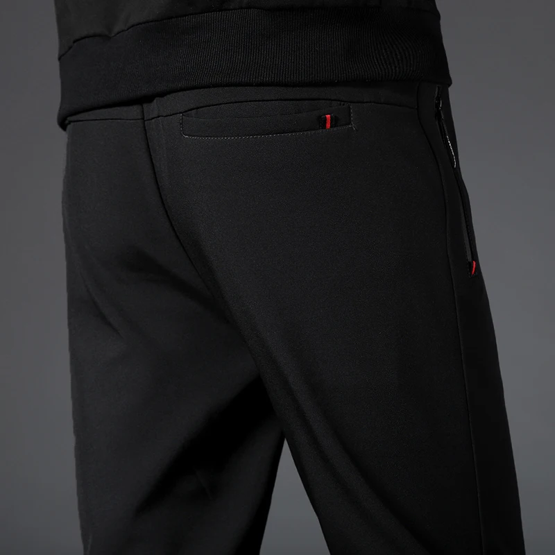 

2020 Spring Summer Men's Casual Trousers Breathable Comfort Stretch Pants Solid Color Elastic Waist New Men Clothing ropa hombre