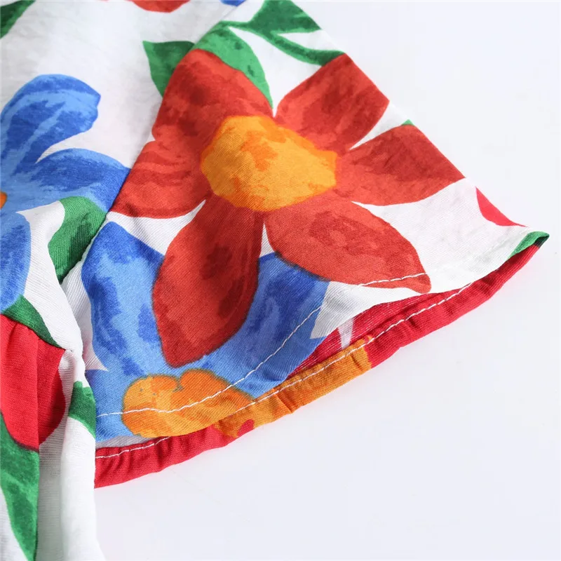 

Cotton Baby girl dress Summer Breathable fabric color flower Dress Children Clothes Birthday Party Clothing For 6 Months-4 Years