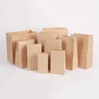 50100шт.пакет из крафт-бумаги, упаковка для закусок, маслостойкая одноразовая упаковка для гамбургера, выньте мешок, изготовленный на заказ мешок для хлеба, курицы