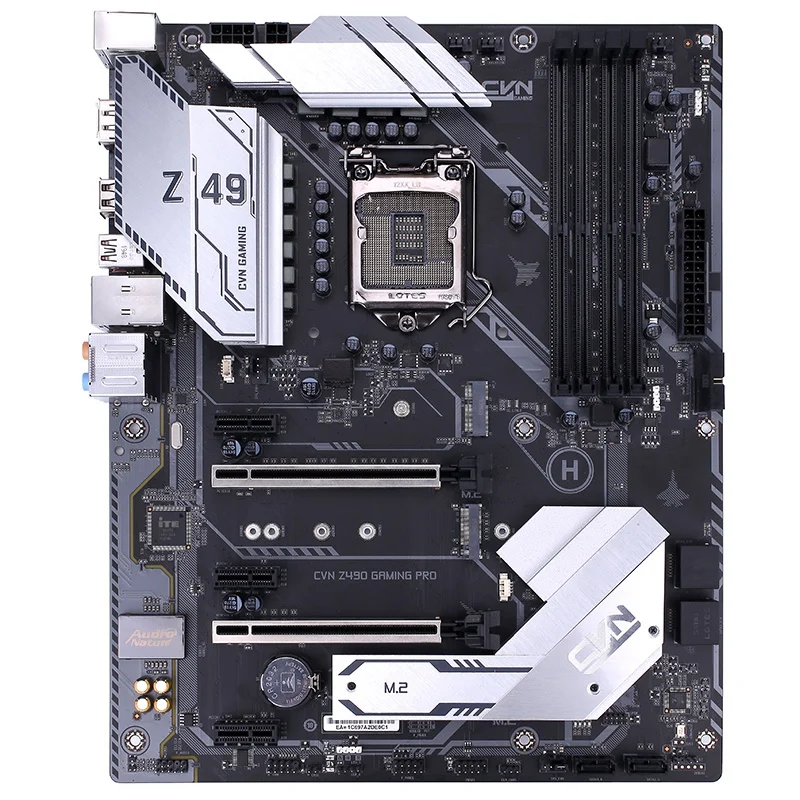 Цветная cvr Z490 игровая PRO V20 материнская плата USB3.2 Gen2 SATA3.0 6 ГБ/сек. NGFF M.2 SSD для