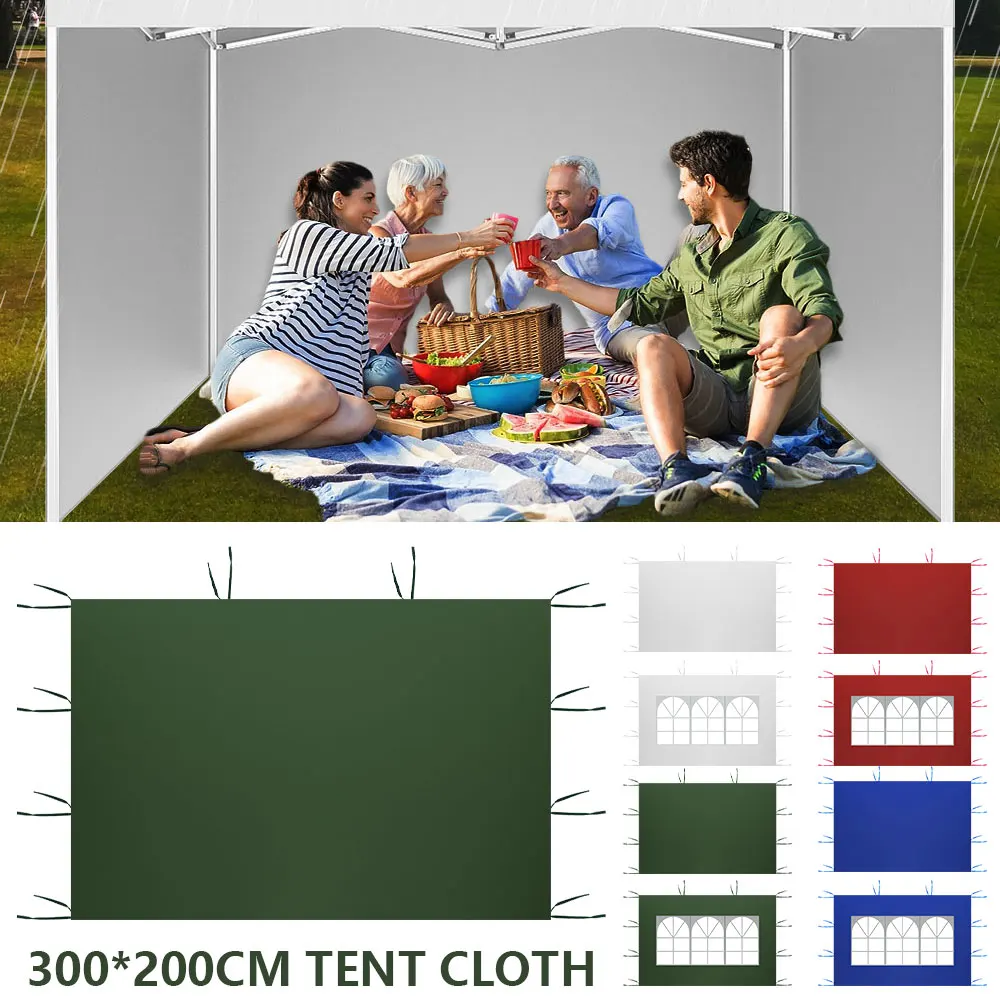 

Portable Outdoor Tent Oxford Cloth Side Wall Garden Shade Shelter Rainproof Waterproof Tents Shelter Without Canopy Top Frame
