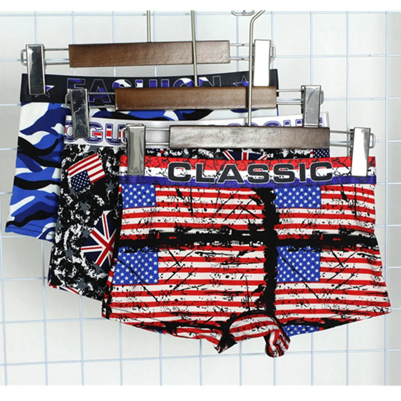 Трусы-боксеры женские с принтом в виде национального флага 3 шт./упаковка |