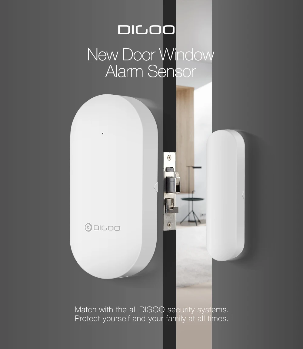 Обновленный DIGOO 433MHz дверной и оконный датчик сигнализации для Digoo DG-HOSA DG-HAMA система охранной сигнализации для умного дома
