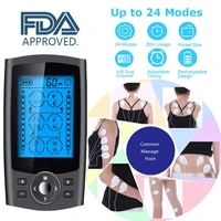 24 modes health care body massage electric ems muscle stimulation tens unit machine electronic pulse physiotherapy massager