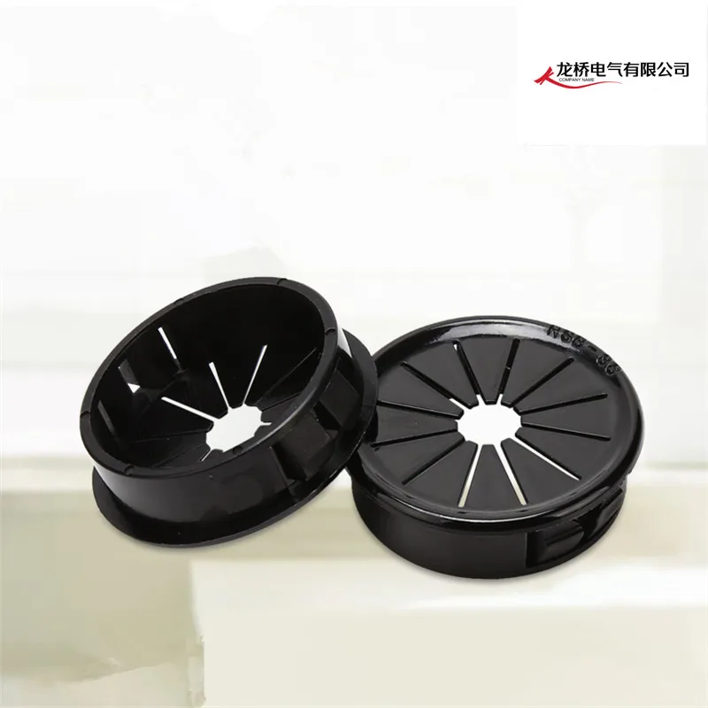 Заглушка от пыли черная пластиковая крышка с пряжкой для настольного кабеля 1 шт.