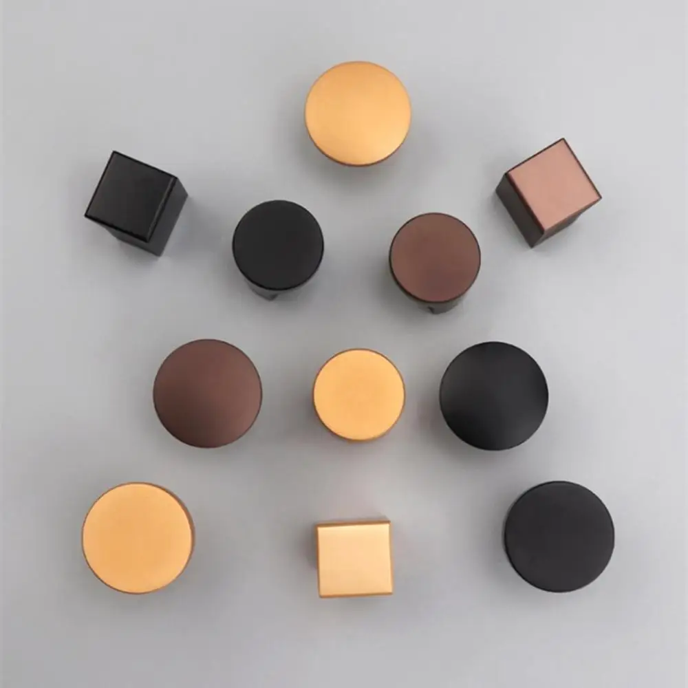 Современная Минималистичная однотонная ручка с одним отверстием дверной ящик