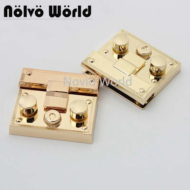 

2-10 шт. 45*40 светло-золотой металлический замок пресс замки для ремонтная сумка Сумки из натуральной кожи Сумочка с застежкой застежка