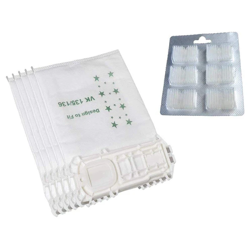 Аксессуары для пылесоса аксессуары очистки подходит Vorwerk VK135 VK136 10 мешков пыли + 1