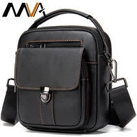 mva mens crossbody bag casual man shoulder bags small mens genuine leather handbag for man party bag for man wateproof 7438