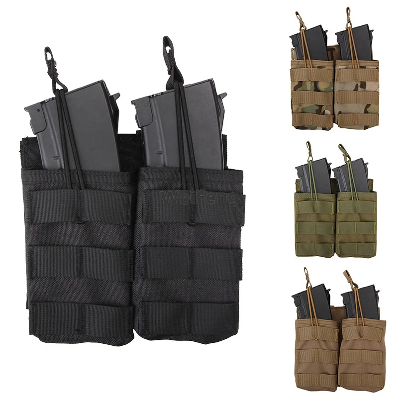 

Tactical 1000D Nylon Single Double Triple Molle Magazine Pouch for m4/ m14/ AK/ G3/ G36 Airsoft Rifle Gun Mag Bag Pouch Hunting