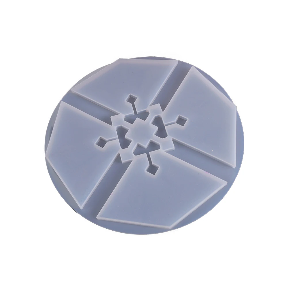 

New Crystal Epoxy Mold Plate Puzzle Mold Wave Coaster Mirror Silicone Resin Molds For Jewelry Making Accessories Tools