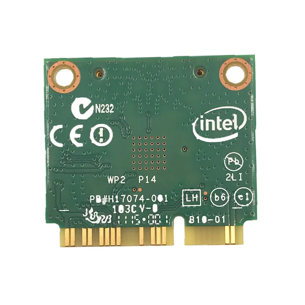 Для Intel 7260 AC 7260HMW 7265 7265HMW 8265 8265HMW 876M Dual Band 2 4 + 5G Fit для Bluetooth V4.0 Wifi Беспроводная мини PCI E