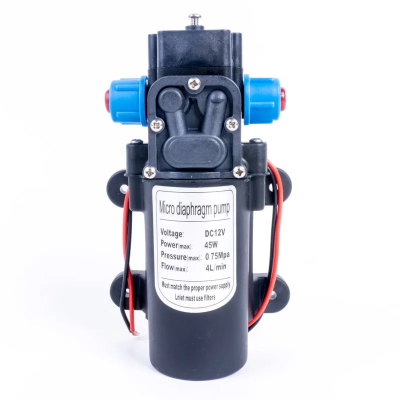 DC 12V 45W самовсасывающая бустерная диафрагма водяной насос контроль обратного