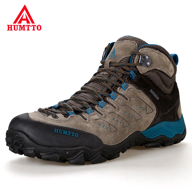 HUMTTO New Hiking Shoes Men's Waterproof Outdoor Sneakers for Men Leather Women Walking Climbing Trekking Sport Man Boots Woman