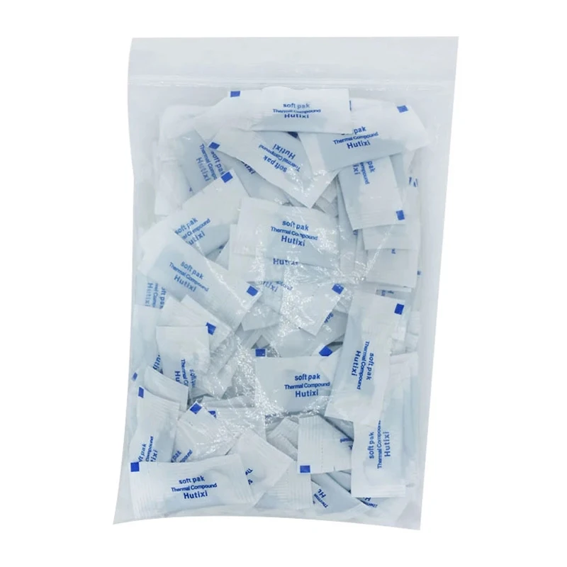 Mini Pasta Térmica Branca para pc Cpu Vga Dissipador de Calor Conjunto de 200 Peças