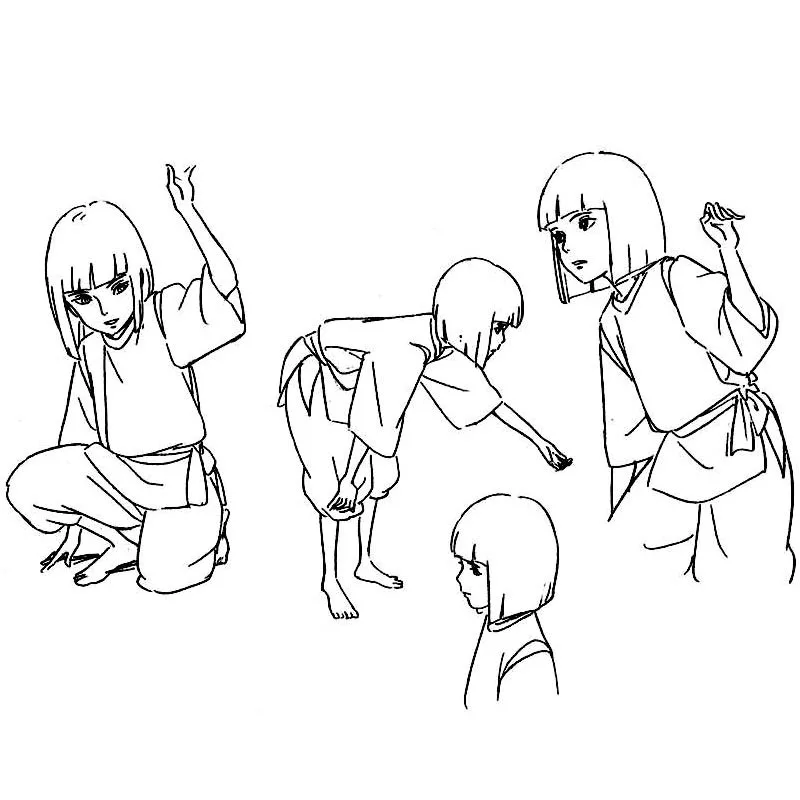 Классический костюм для костюмированной вечеринки от Sen to Chihiro no Kamikakushi Белый