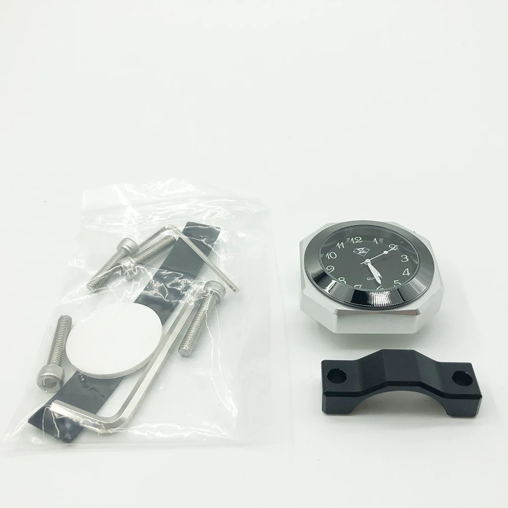 7/8 &quot1&quot водонепроницаемые мотоциклетные часы с креплением на руль светящиеся