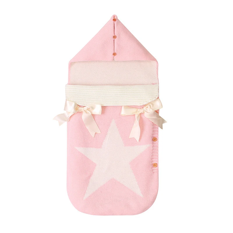 Новый детский спальный мешок с защитой от ударов конверт для коляски вязаный