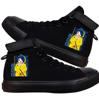 wonder egg priority cute print high top canvas shoes anime cosplay casual breathable leisure unisex sport sneakers vulcanize
