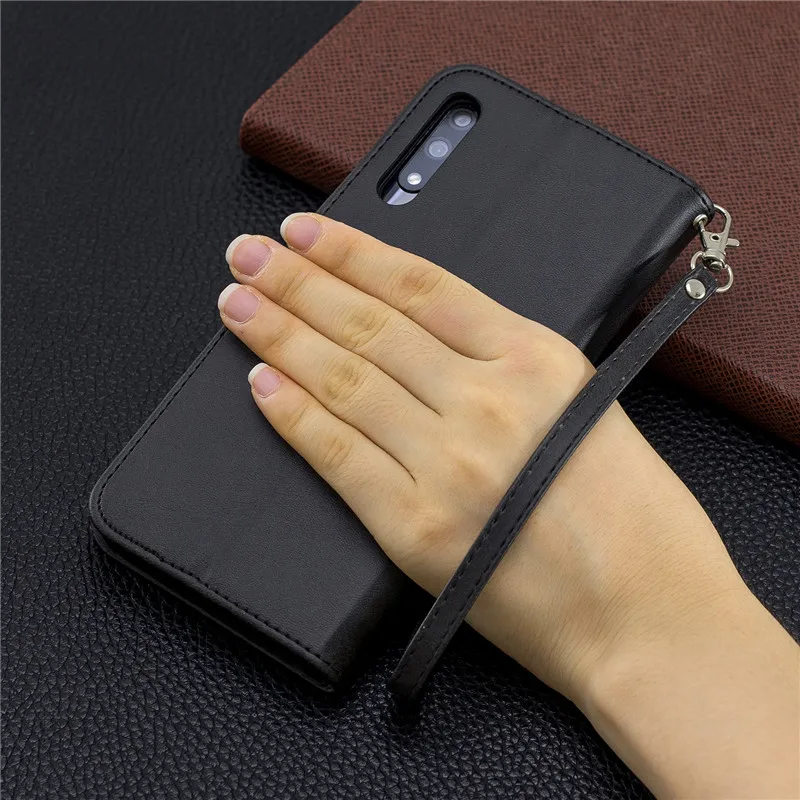 Кожаный чехол-Бумажник Флип-кейс для Fundas huawei Y9 Y7 Y5 Y6 Prime Coque черный чехол для Honor 9x 7a 7c 7X 8A 8C X 8S 6C Капа