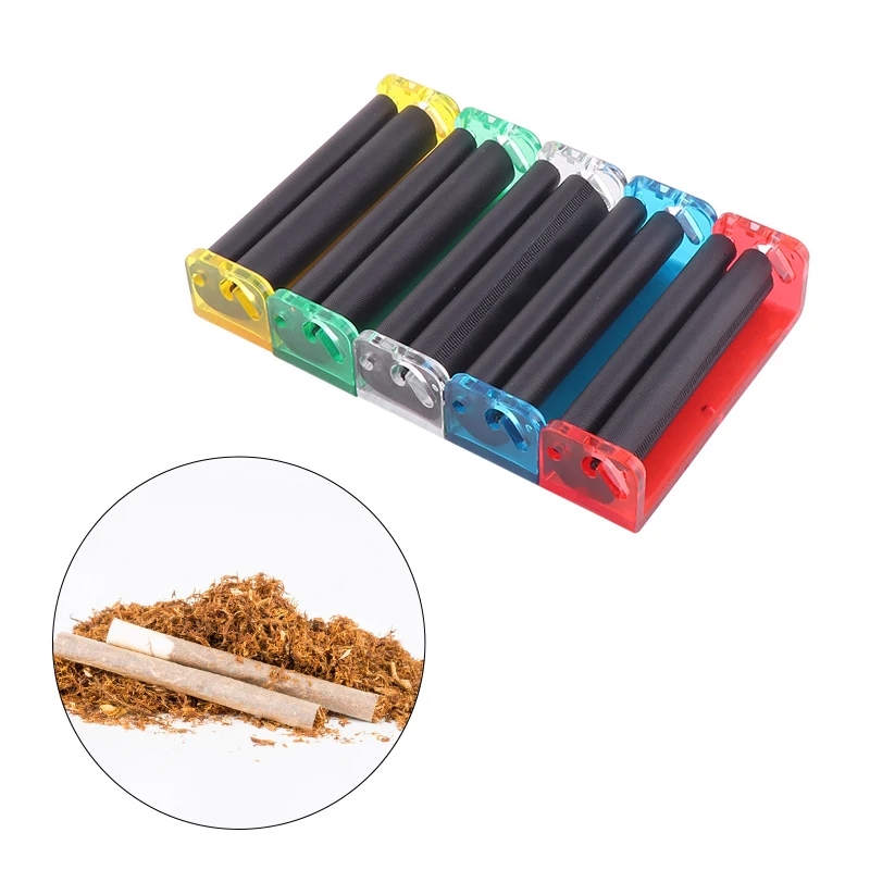 

Potable Cigarette Roller Machine Easy Tobacco Cigar Joint Rolling Maker Manual Making Cigarettes Device Smoking Accessories Tool