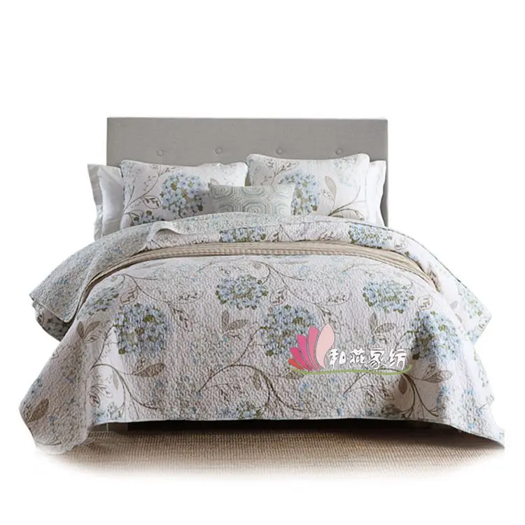 3 шт. комплект постельного белья из 100% хлопка с принтом птиц|Одеяла| |