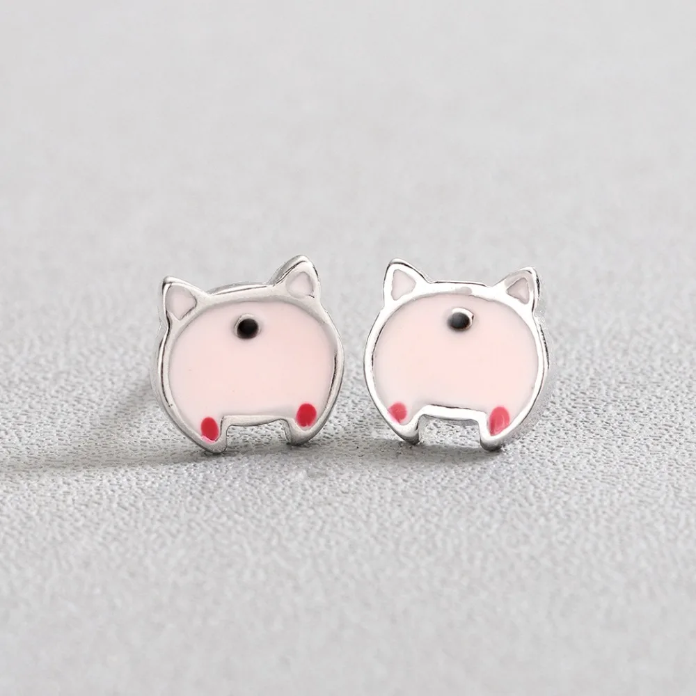 Чандлер Милая Мини серьга в виде свиньи женские Brincos Boho Piglet серьги гвоздики для