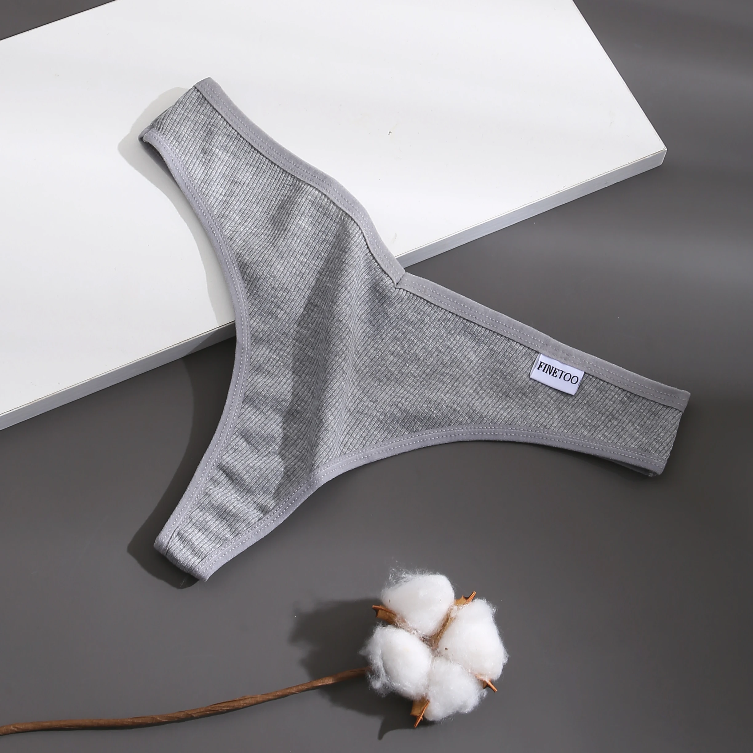 Открытое предложение женское хлопковое нижнее белье с заниженной талией