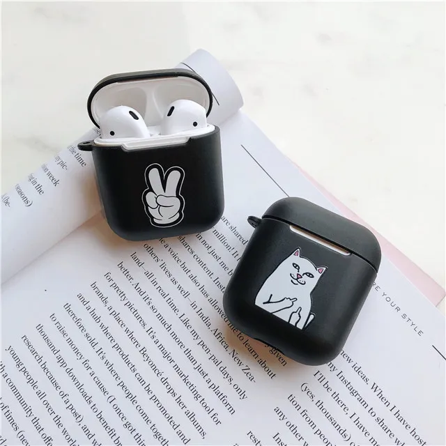 Мураками Такаши солнце цветок Gudetama собака мультфильм шаблон Мягкий ТПУ чехол для Apple Airpods 1/2 Bluetooth Беспроводная сумка для наушников коробка