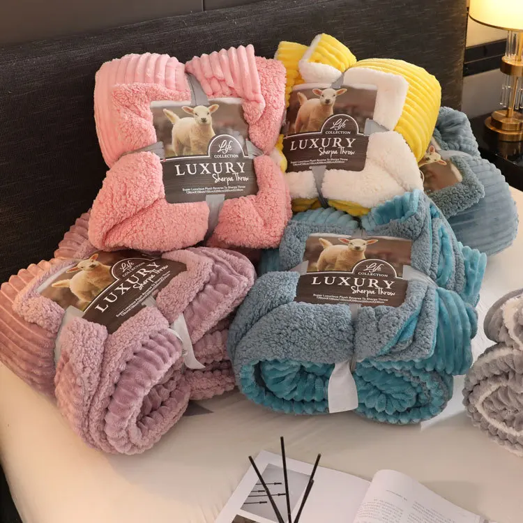 Зимнее теплое домашнее одеяло карамельного цвета постельное белье для детской