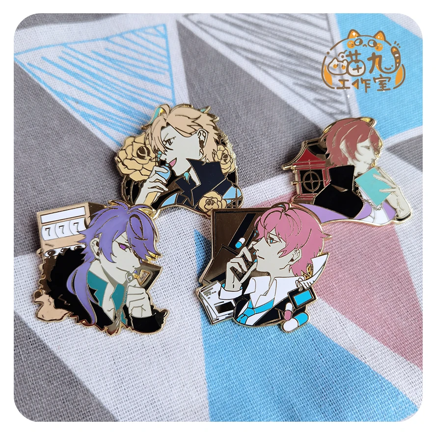 

DRB гипноз Mic деление рэп битва Ichiro Ramuda металлическая Бридж сумка со значком Сувенирный костюм реквизит для косплея