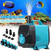 ac220 eu plug water pump fish tank 50hz 10w 55w submersible aquarium powerhead fountain pump hydroponic pond aquariums