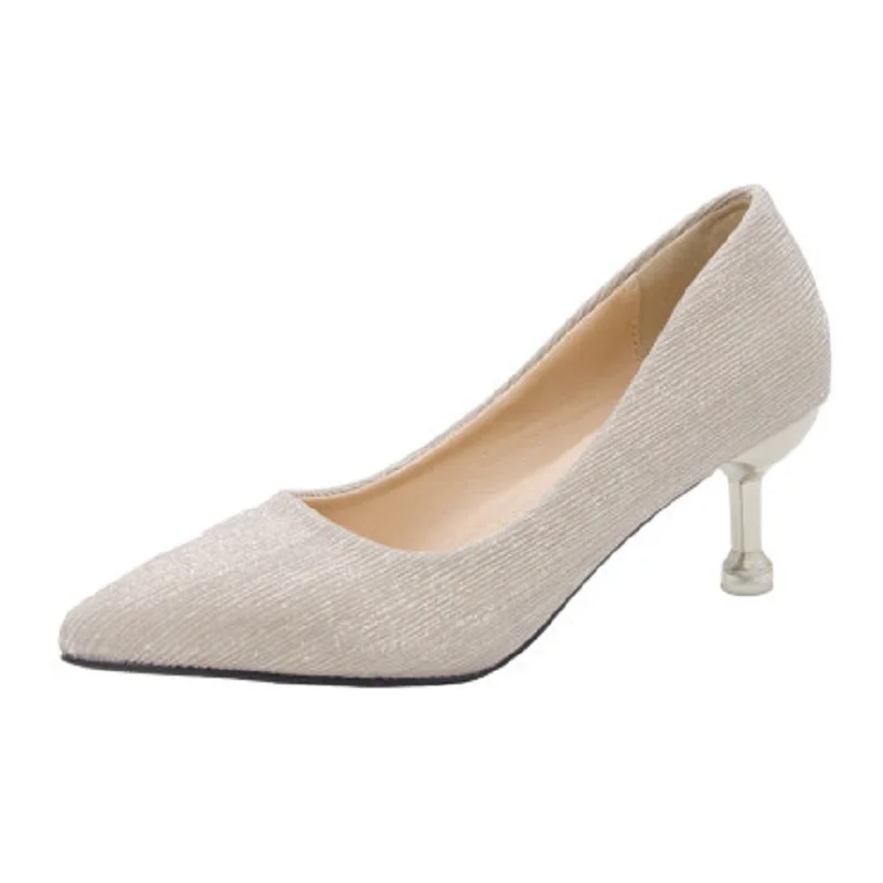 

2020 г., новые весенние женские повседневные туфли на высоком каблуке пикантные удобные дышащие женские туфли на шпильке с закрытым носком