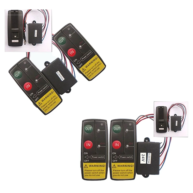 

50Ft Auto Wireless Console Winch Remote Control Car Manual Transmitter Button Console For Car Atv Suv Truck