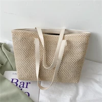 summer trend straw bags new popular hit color handbags for women 2021 designer luxury zipper color matching tote bag