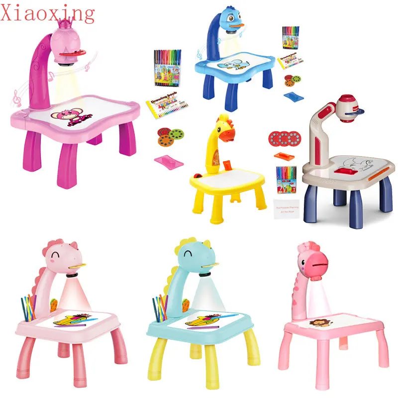 Детский светодиодный проектор художественный стол для рисования игрушки