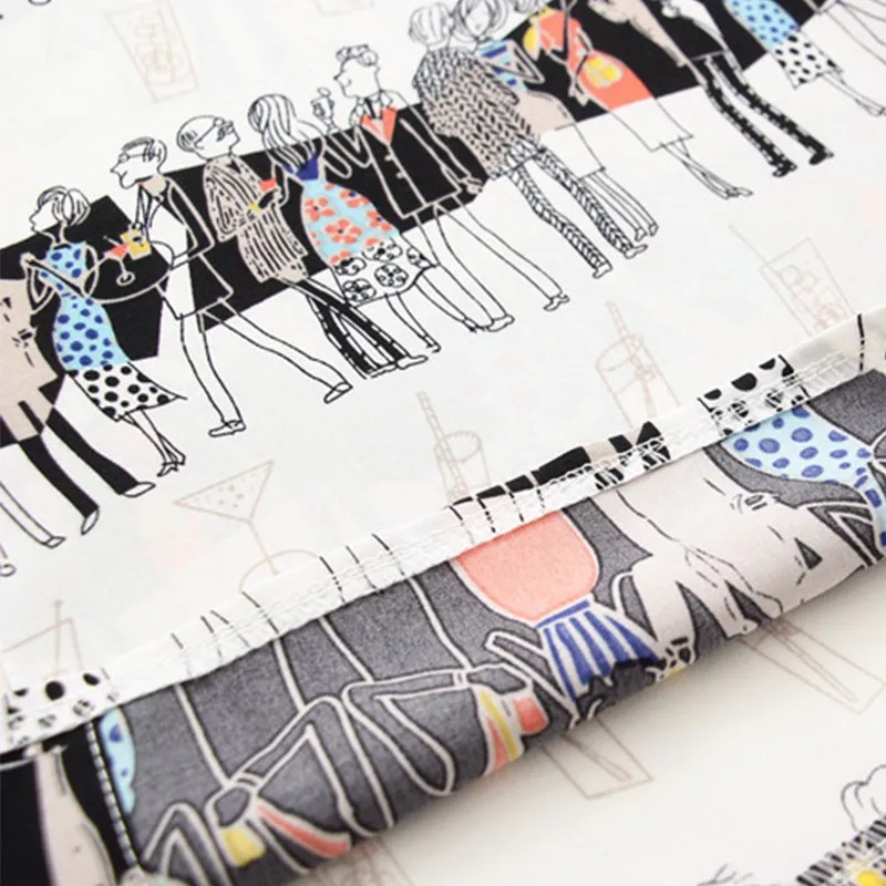 

Vintage Cartoon Print Shirt Women Spring Autumn 2020 Fashion Long Sleeve Turn-down Collar Blouse Tops Female Casual Loose Shirts