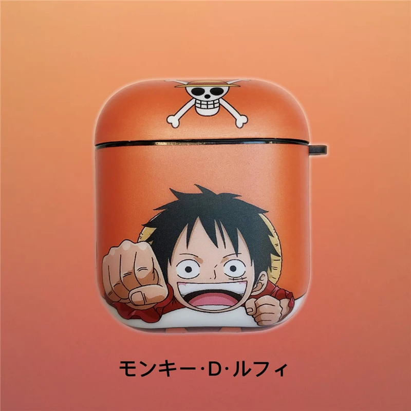 Мультфильм one piece Луффи Зоро ace чехол Bluetooth беспроводной Чехол для гарнитуры для Apple Airpods pro 3 2 модные милые наушники мягкий чехол - Цвет: for Airpods 2 1