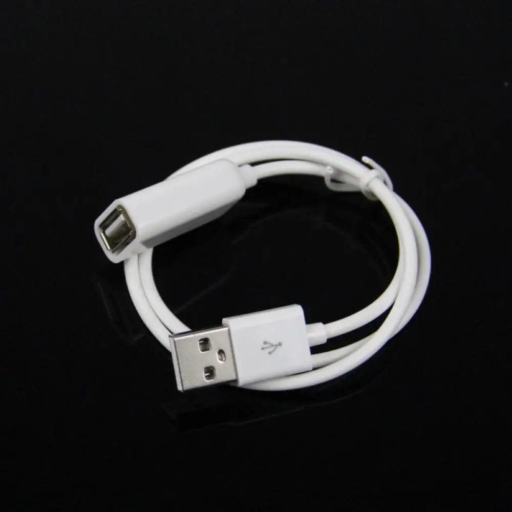 White PVC Metal USB 2.0 Male to Female USB Extension Adapter Cable Cord 1m 3Ft USB Devices hub images - 6