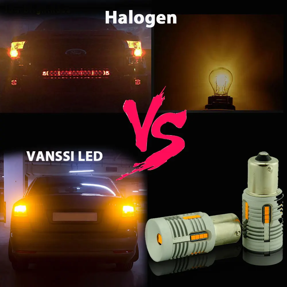 VANSSI 2 шт. Canbus Error Free BAU15S светодиодный Нет Hyper флэш Янтарный Желтый 24-SMD светодиодный 7507 PY21W светодиодный лампы для указатели поворота