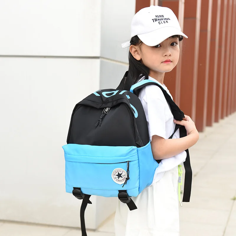 

Children's Schoolbag Ins Trendy Cool Korean Style New Large Capacity Campus Student Girls' Schoolbags Oxford Cloth Backpack